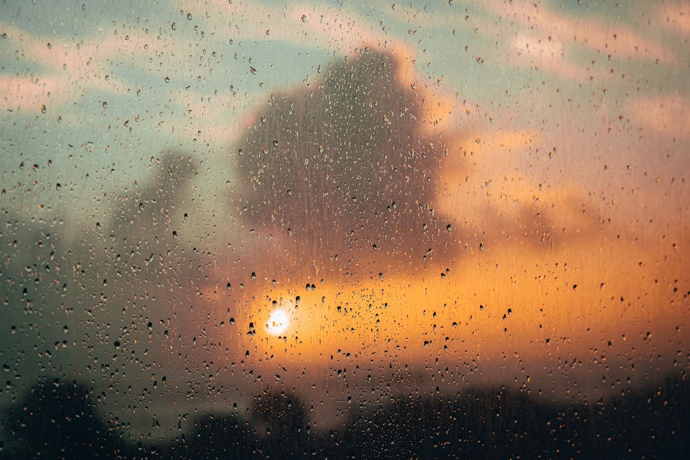Water spots and mineral deposits on window glass showing white crystalline buildup
